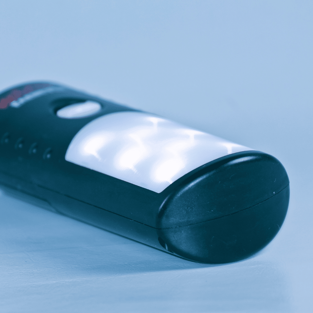 Industry clarity for electrical compliance - black portable LED emergency torch work light