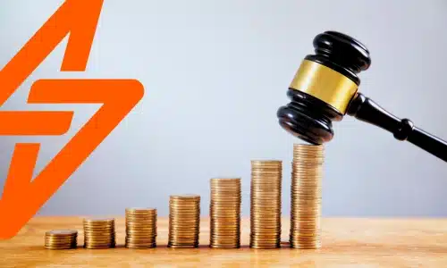 NRCS regulatory model enforcement - gavel hitting stacks of coins representing penalties